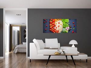 Slika - Stol pun povrća (120x50 cm)