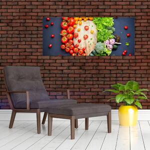 Slika - Stol pun povrća (120x50 cm)