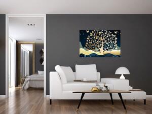 Slika zlatnog stabla (90x60 cm)
