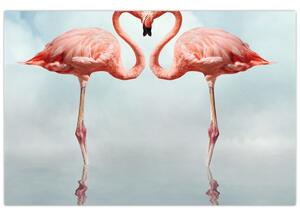 Slika dva flaminga (90x60 cm)