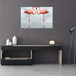 Slika dva flaminga (90x60 cm)