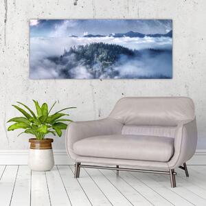 Slika šume u magli (120x50 cm)