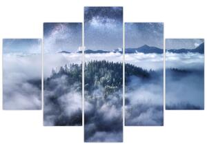 Slika šume u magli (150x105 cm)