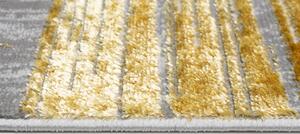 Moderan sivi tepih za dnevni boravak sa zlatnim motivom Širina: 80 cm | Duljina: 150 cm