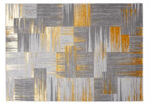 Moderan sivi tepih za dnevni boravak sa zlatnim motivom Širina: 120 cm | Duljina: 170 cm