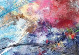 Foto tapeta - Skica apstrakcije u boji (152,5x104 cm)