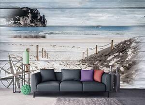 Foto tapeta - Ulaz na plažu - imitacija ploče (152,5x104 cm)