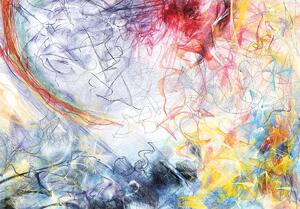 Foto tapeta - Skica apstrakcije u boji (152,5x104 cm)