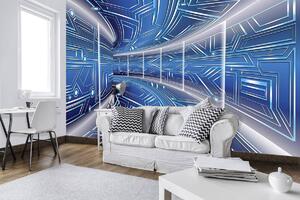 Foto tapeta - Plavi hodnik (152,5x104 cm)