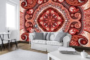 Foto tapeta - Crveni mozaik (152,5x104 cm)