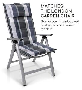 Blumfeldt London, vrtna stolica, set od 2 komada, tekstil, aluminij, 6 položaja, sklopiva