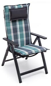 Blumfeldt Donau, jastuk za stolicu, visoki naslon, za vrtnu stolice, poliester, 50 × 120 × 6 cm, 4 x podloška