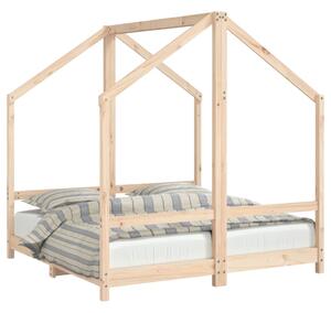 VidaXL Okvir za dječji krevet 2x(70x140) cm od masivne borovine