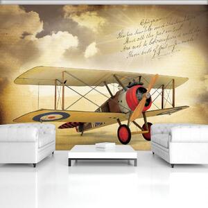 Foto tapeta - Vintage zrakoplov (152,5x104 cm)