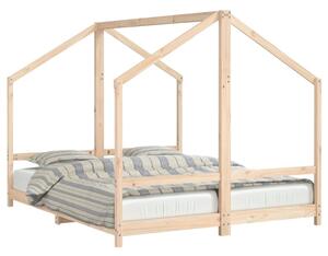VidaXL Okvir za dječji krevet 2 x (80 x 200) cm od masivne borovine