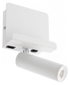 Redo 01-3083 - LED Zidna reflektorska svjetiljka PANEL LED/3,5W/230V USB bijela