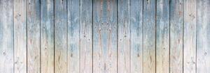 Foto tapeta - Drvene daske - plava nijansa (152,5x104 cm)