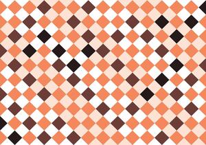 Foto tapeta - Mozaik - narančaste pločice (152,5x104 cm)