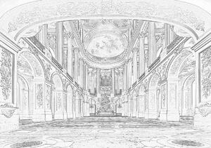 Foto tapeta - Velika dvorana dvorane u Versailleu (152,5x104 cm)