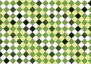Foto tapeta - Mozaik - zelene pločice (152,5x104 cm)