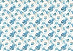 Foto tapeta - Plavo lišće (152,5x104 cm)