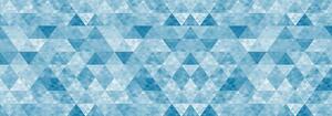 Foto tapeta - Trokuti i rombovi - plavi (152,5x104 cm)
