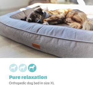 Brunolie Bruno, krevet za psa, košara za psa, periva, ortopedska, protuklizna, prozračna, memorijska pjena, veličina XL (120 × 17 × 85 cm)