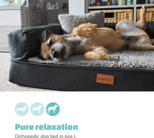 Brunolie Odin, krevet za psa, podloga za psa, periva, ortopedska, protuklizna, prozračna, memorijska pjena, veličina L (120 × 12 × 80 cm)