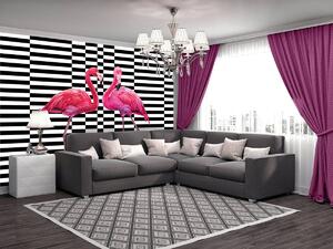 Foto tapeta - Flamingo 3D (152,5x104 cm)