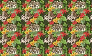 Foto tapeta - Leopard u džungli (152,5x104 cm)