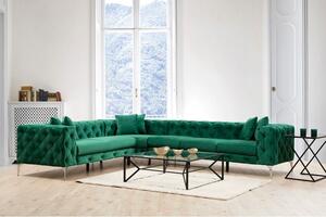 Atelier Del Sofa Kutna garnitura, zelena, Como Right - Green