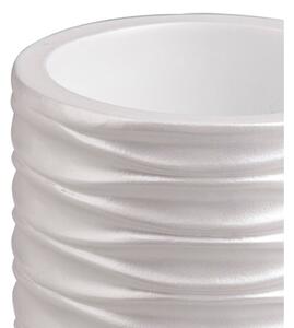 Bijela poliresinska čašica za četkicu za zube Wave - Tomasucci
