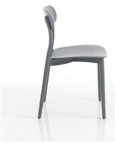 Siva plastična vrtna stolica Stoccolma - Tomasucci