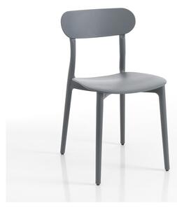 Siva plastična vrtna stolica Stoccolma - Tomasucci