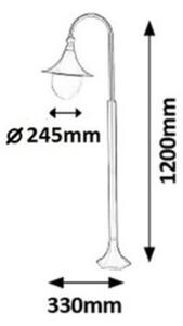 Rabalux 8247 - Vanjska lampa KONSTANZ 1xE27/100W/230V IP44