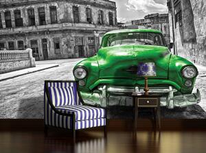 Foto tapeta - Kubanski stari automobil (152,5x104 cm)