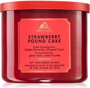 Bath & Body Works Strawberry Pound Cake mirisna svijeća 411 g