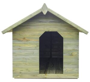 VidaXL Vrtna kućica za pse od impregnirane borovine s pomičnim krovom