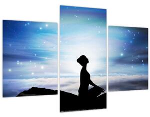 Slika meditirajoče ženske (90x60 cm)