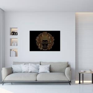 Slika zlatega Bude (90x60 cm)