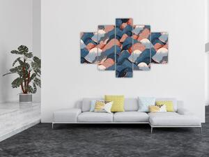 Slika - Valovi in ​​hribi (150x105 cm)