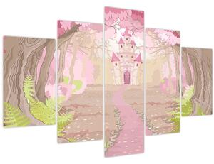 Slika - Potovanje v rožnato kraljestvo (150x105 cm)