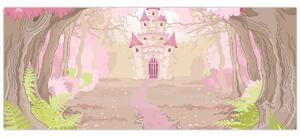 Slika - Potovanje v rožnato kraljestvo (120x50 cm)