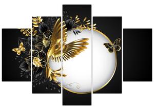 Slika - Žoga z zlatimi motivi (150x105 cm)