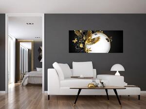 Slika - Žoga z zlatimi motivi (120x50 cm)