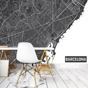 Foto tapeta - Karta Barcelone (152,5x104 cm)