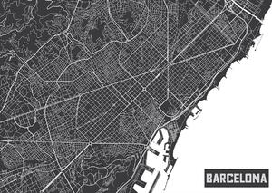 Foto tapeta - Karta Barcelone (152,5x104 cm)