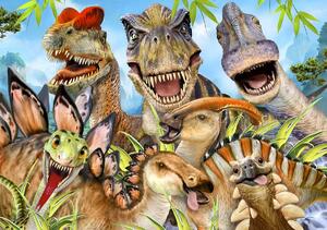 Foto tapeta - Dinosauri - Selfie (152,5x104 cm)