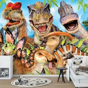 Foto tapeta - Dinosauri - Selfie (152,5x104 cm)