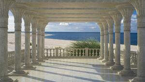 Foto tapeta - Plaža more pijesak krajolik (152,5x104 cm)